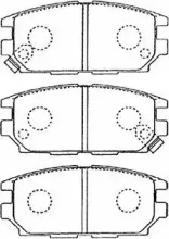 Комплект тормозных колодок AISIN D2N036